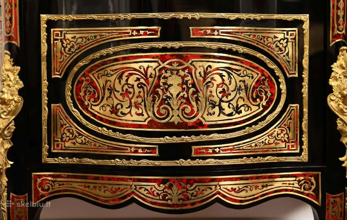 Antikvarinė Boulle stiliaus vitrina/indauja - nuotraukos Nr. 5