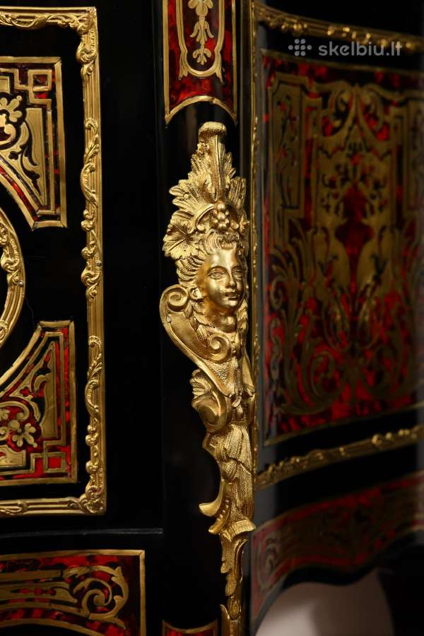 Antikvarinė Boulle stiliaus vitrina/indauja - nuotraukos Nr. 6