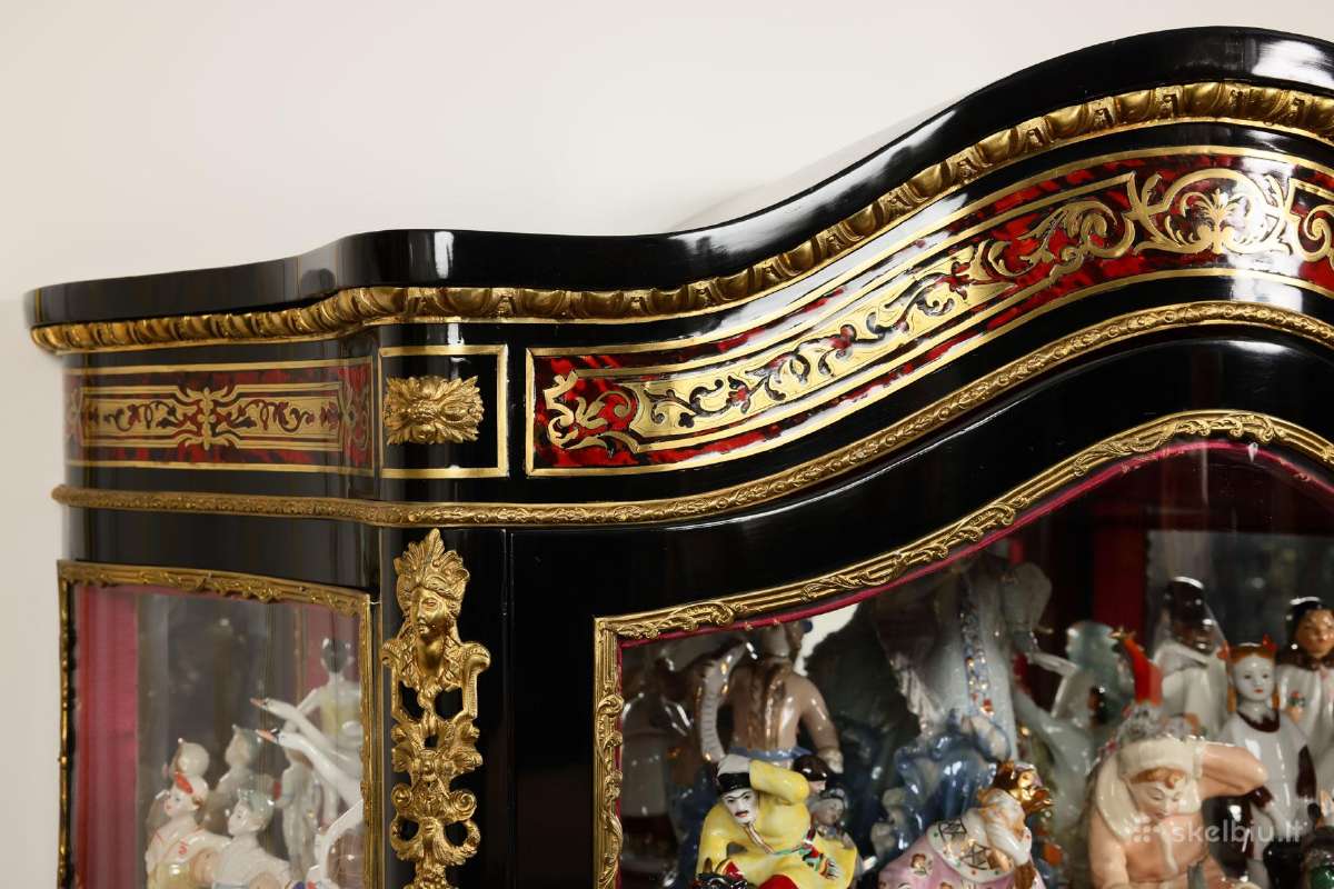 Antikvarinė Boulle stiliaus vitrina/indauja - nuotraukos Nr. 8