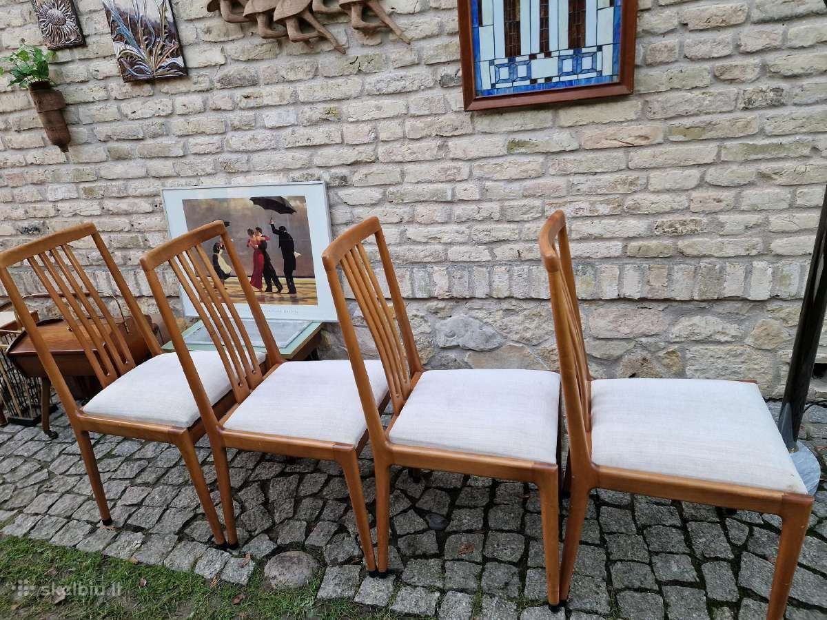 Vintažinės mid century bukmedžio kėdės - nuotraukos Nr. 11