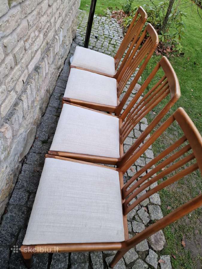 Vintažinės mid century bukmedžio kėdės - nuotraukos Nr. 13