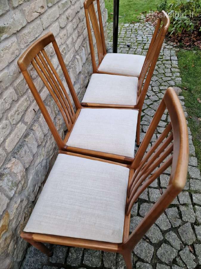 Vintažinės mid century bukmedžio kėdės - nuotraukos Nr. 14