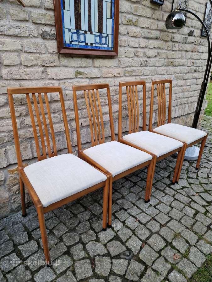 Vintažinės mid century bukmedžio kėdės - nuotraukos Nr. 15