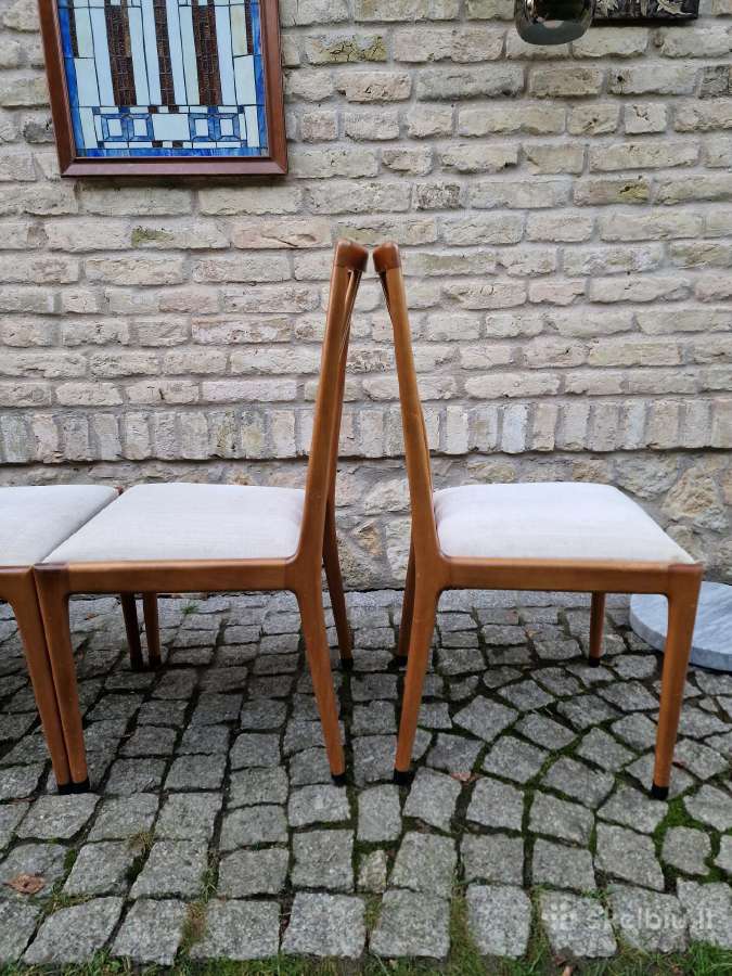 Vintažinės mid century bukmedžio kėdės - nuotraukos Nr. 17