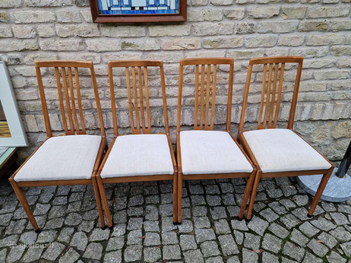 Vintažinės mid century bukmedžio kėdės - nuotraukos Nr. 20