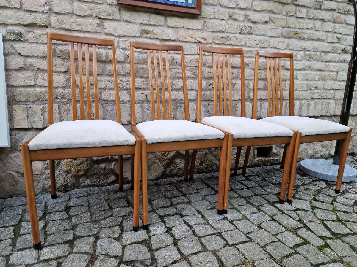 Vintažinės mid century bukmedžio kėdės - nuotraukos Nr. 22