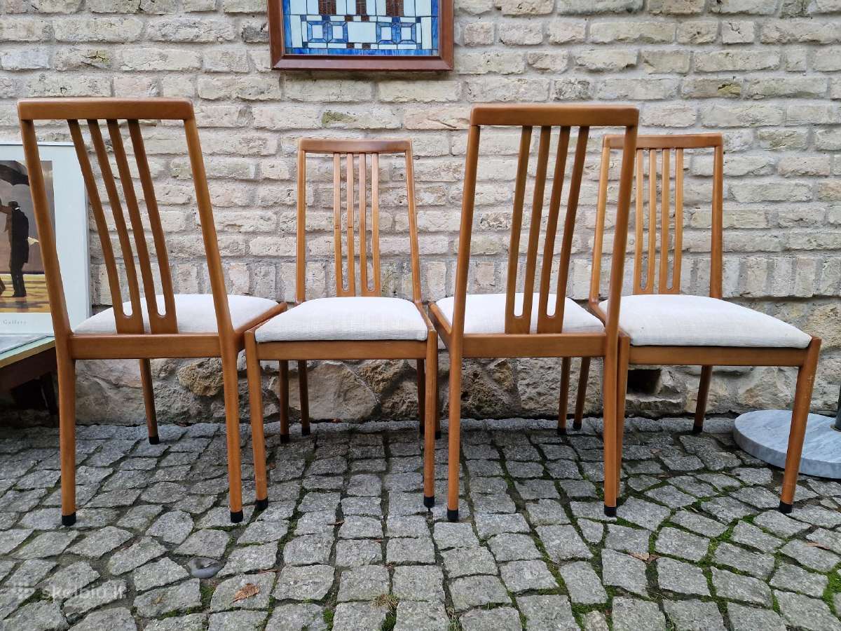 Vintažinės mid century bukmedžio kėdės - nuotraukos Nr. 21