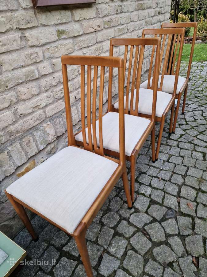 Vintažinės mid century bukmedžio kėdės - nuotraukos Nr. 25