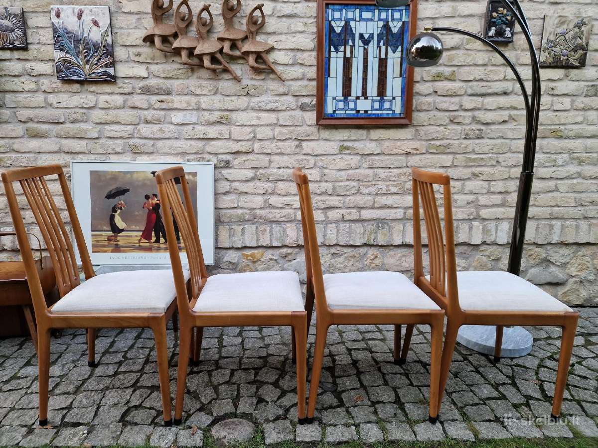 Vintažinės mid century bukmedžio kėdės - nuotraukos Nr. 27