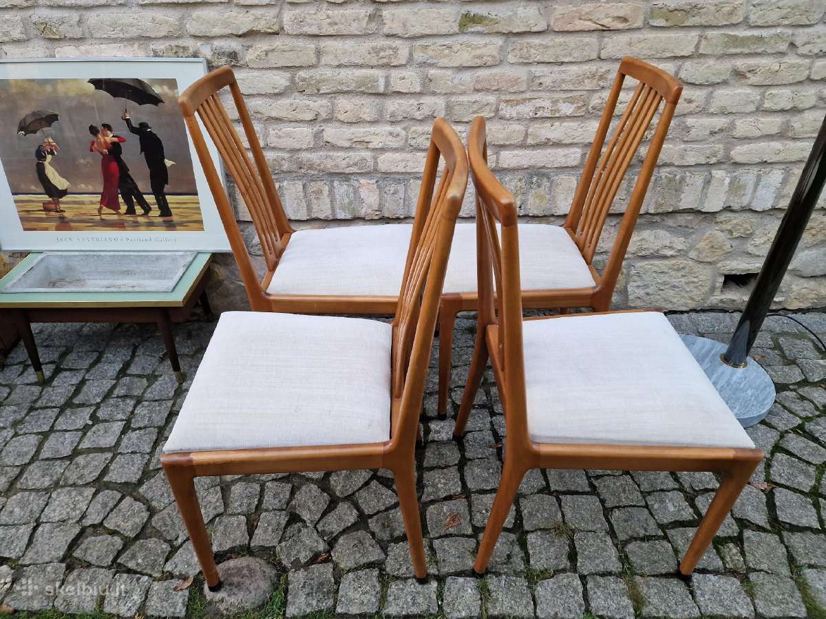 Vintažinės mid century bukmedžio kėdės - nuotraukos Nr. 29