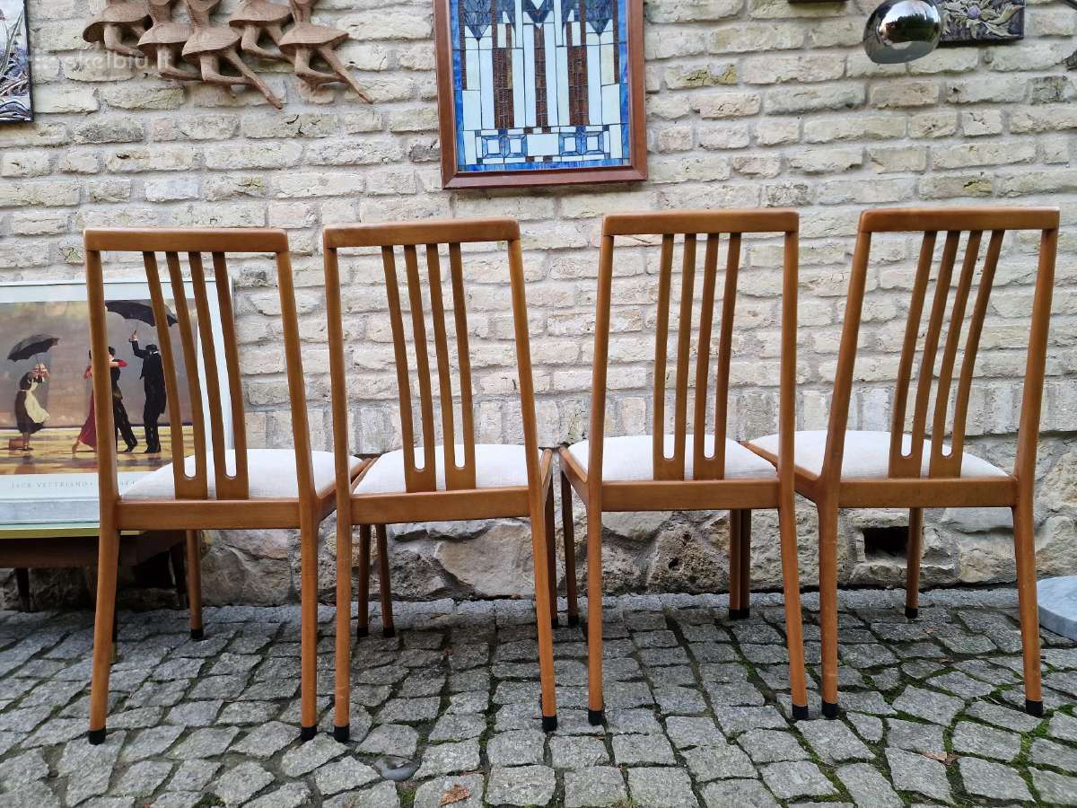 Vintažinės mid century bukmedžio kėdės - nuotraukos Nr. 32