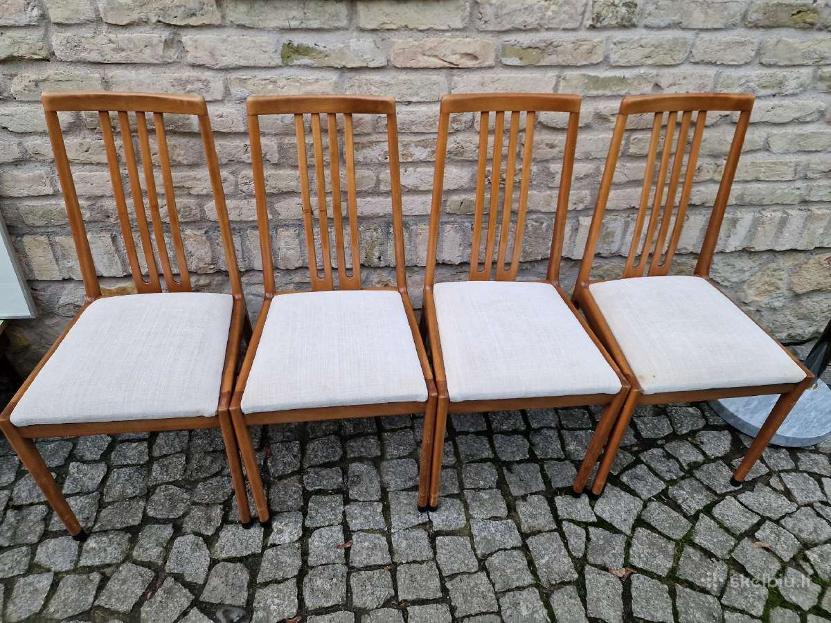 Vintažinės mid century bukmedžio kėdės - nuotraukos Nr. 33