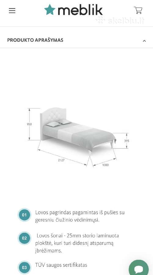 Princesės lova mergaitei - nuotraukos Nr. 3