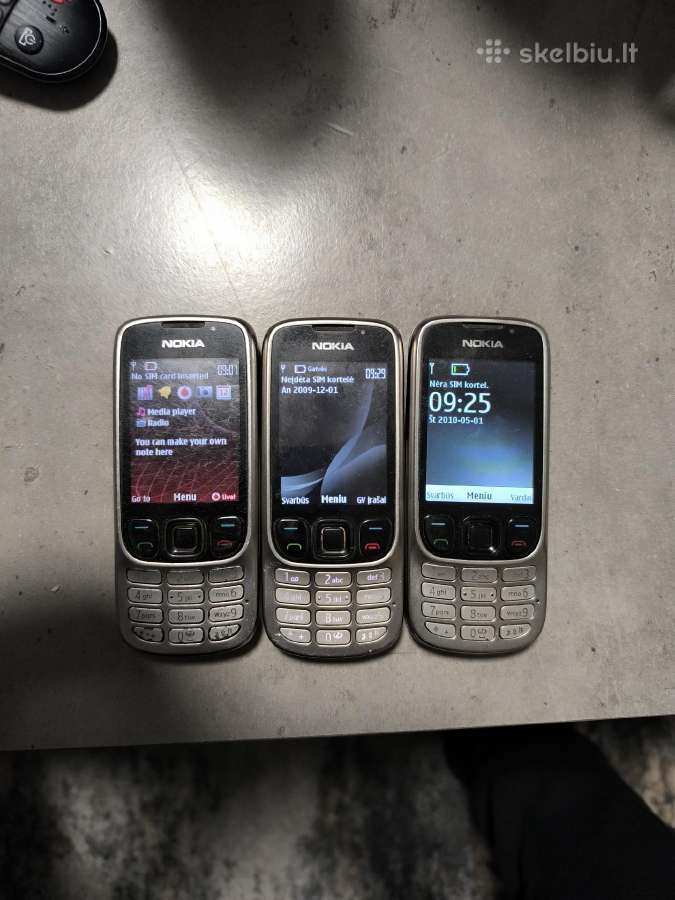 Nokia 6303. Liko 1vnt su anglišku meniu.