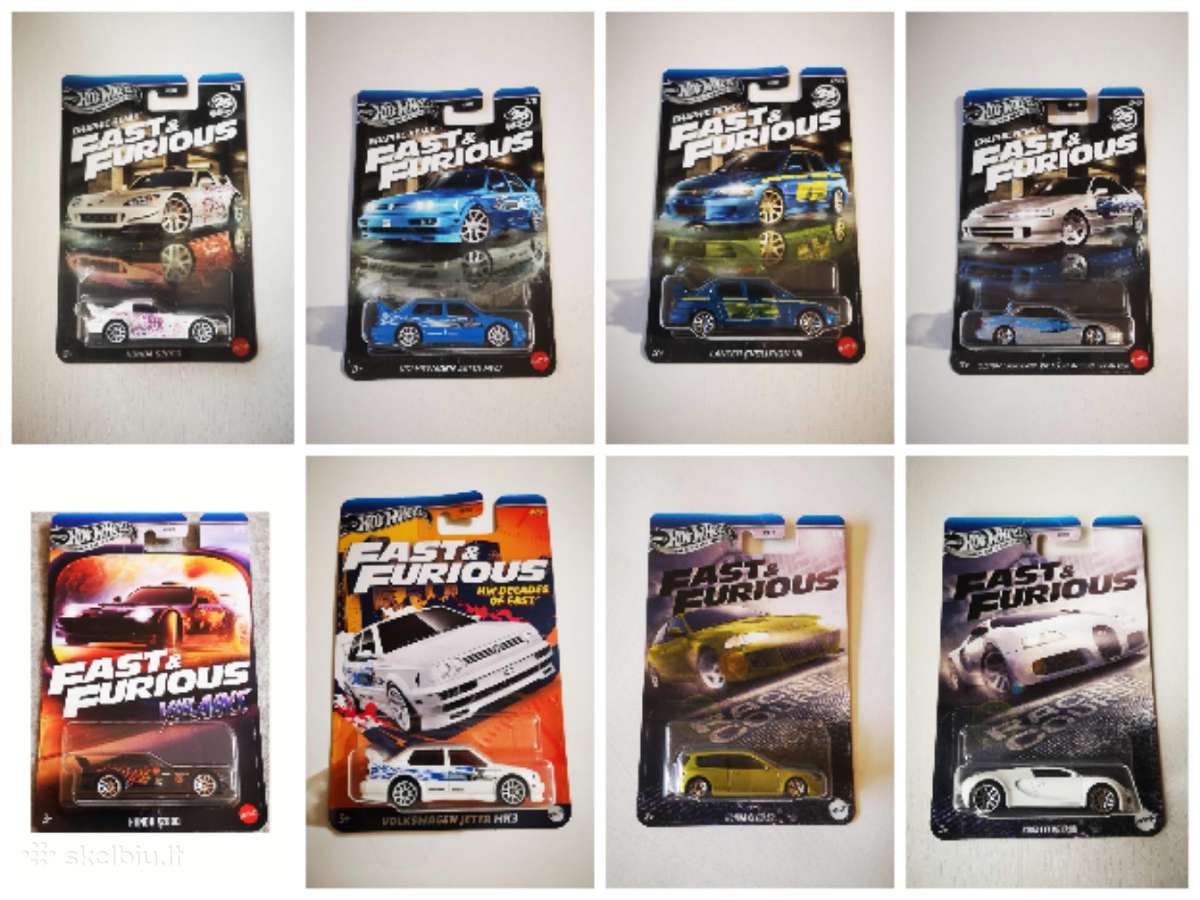 Fast & Furious hot wheels modeliukai - nuotraukos Nr. 3