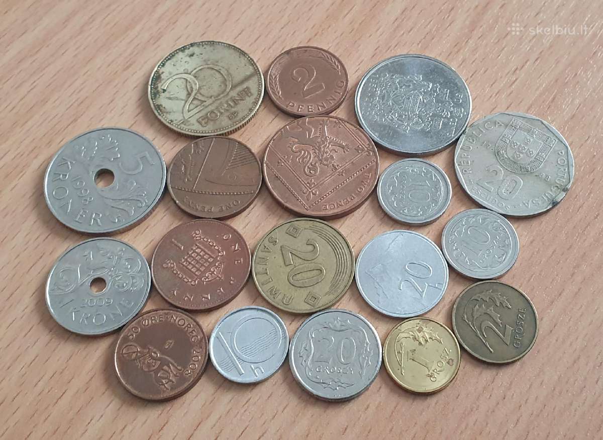 10 šalių monetos