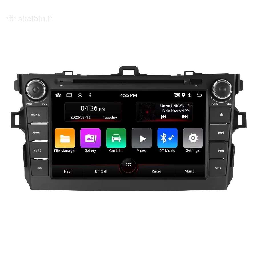 Toyota Auris 2006-2018 android multimedija - nuotraukos Nr. 2