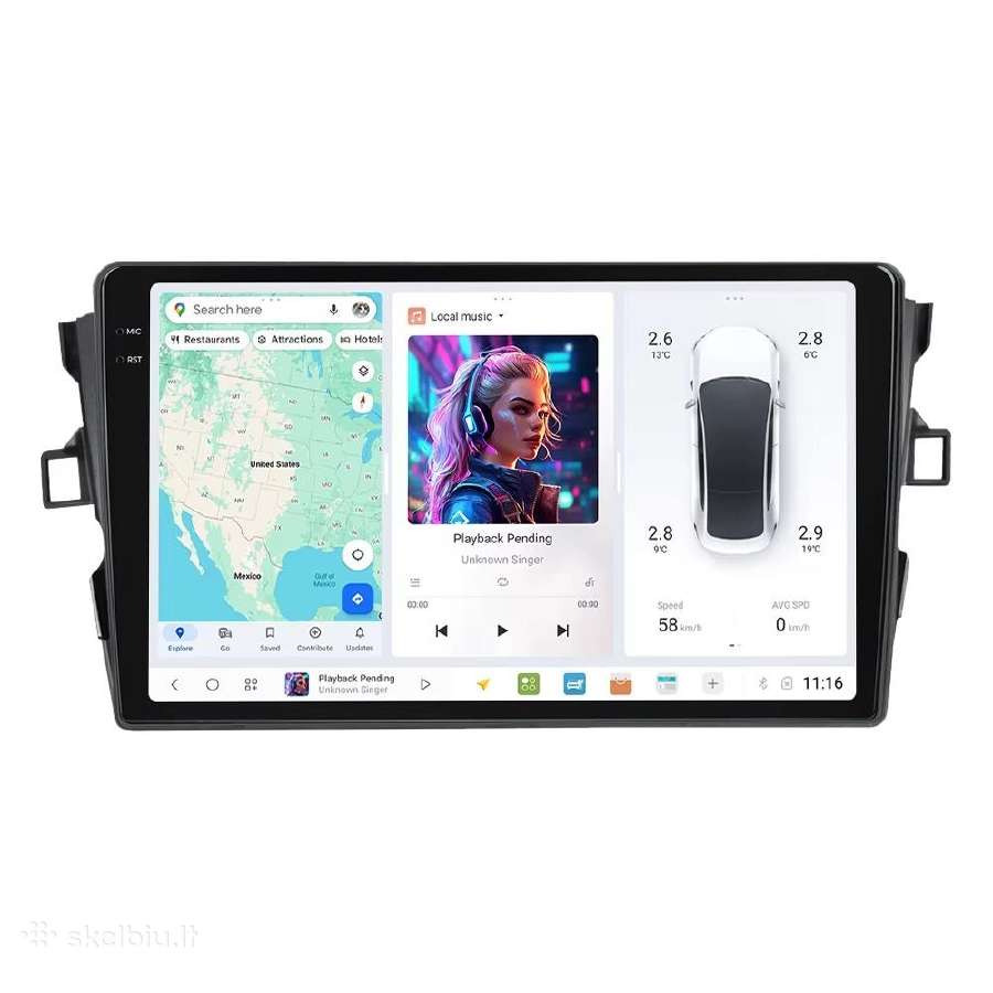 Toyota Auris 2006-2018 android multimedija