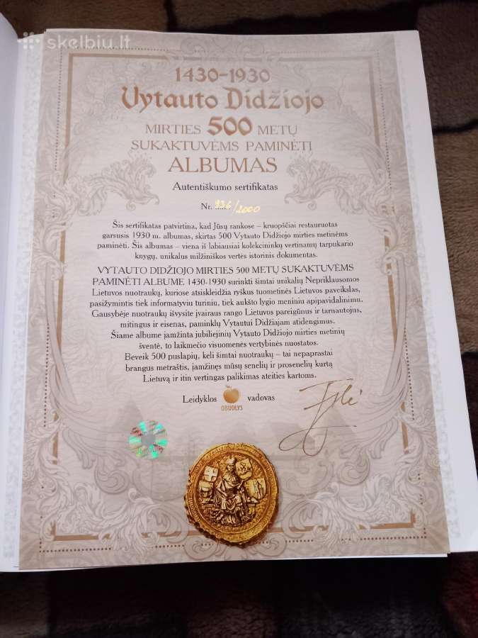 Vytauto Didžiojo albumas - nuotraukos Nr. 3