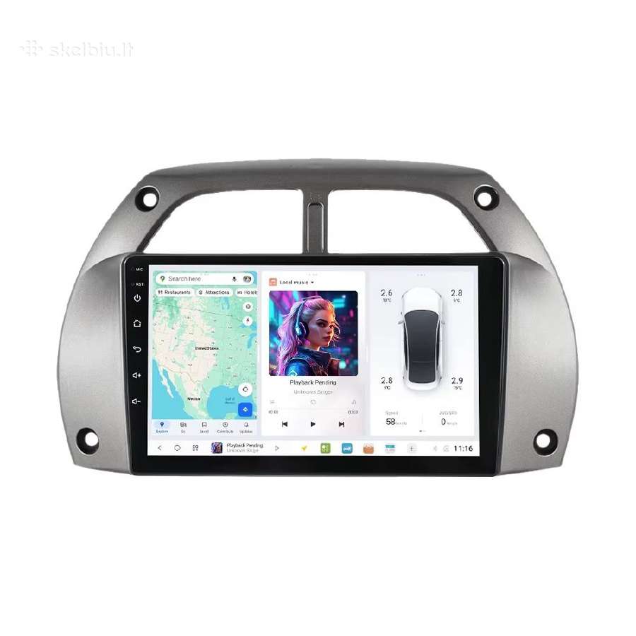 Toyota Rav4 2001 - 2006 android multimedija