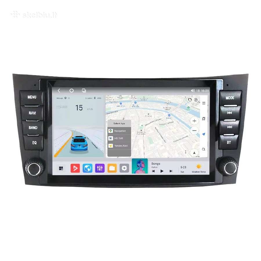 Mercedes Benz Eklasė W211 W219 android multimedija - nuotraukos Nr. 3