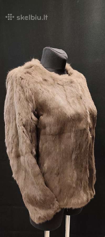 Natūralaus triušio kailio švarlelis