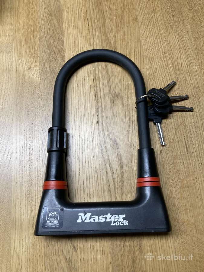 Dviračio spyna Master Lock U formos