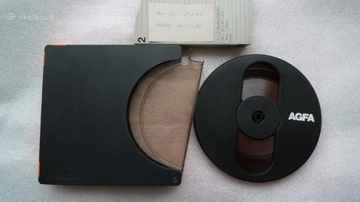 Maxell. Agfa, Basf kasetes juostiniam magnetofonui