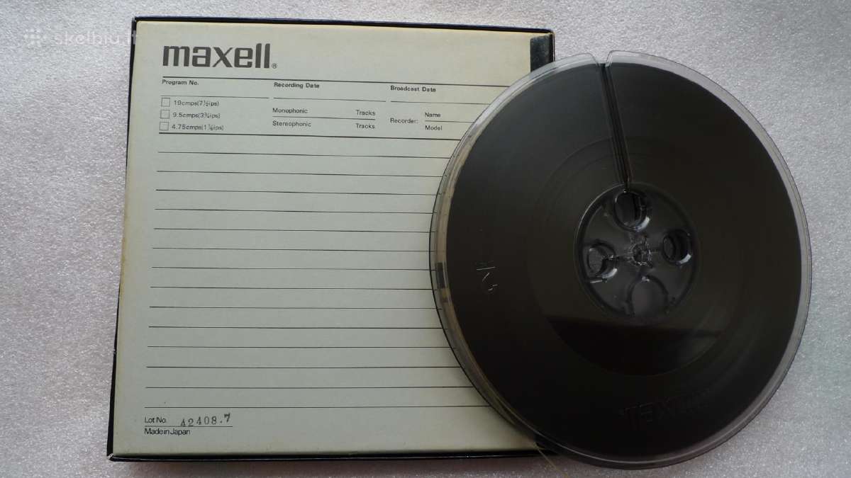 Maxell. Agfa, Basf kasetes juostiniam magnetofonui - nuotraukos Nr. 9