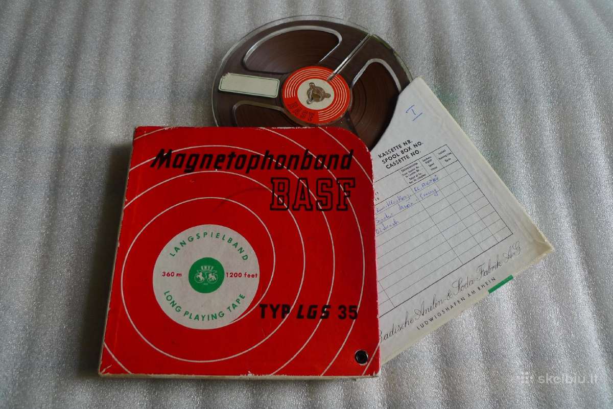 Maxell. Agfa, Basf kasetes juostiniam magnetofonui - nuotraukos Nr. 10