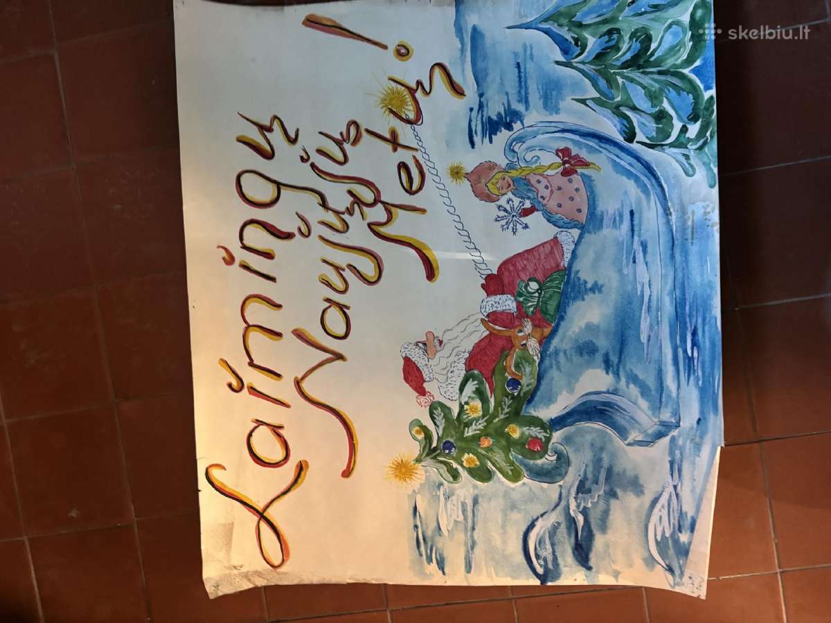 Parduodami Naujametiniai tarybiniai plakatai - nuotraukos Nr. 6