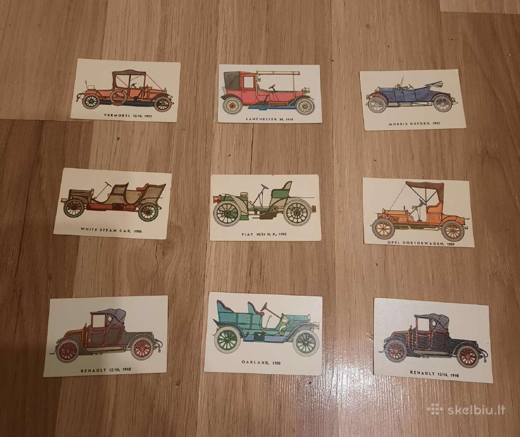 Kišeniniai kalendoriukai Auto 1984m