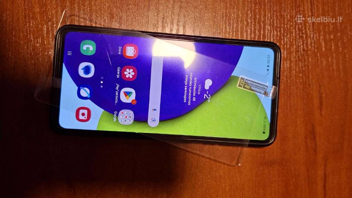 Samsung Galaxy A52 grūdintas ekrano stiklas 9h - nuotraukos Nr. 2