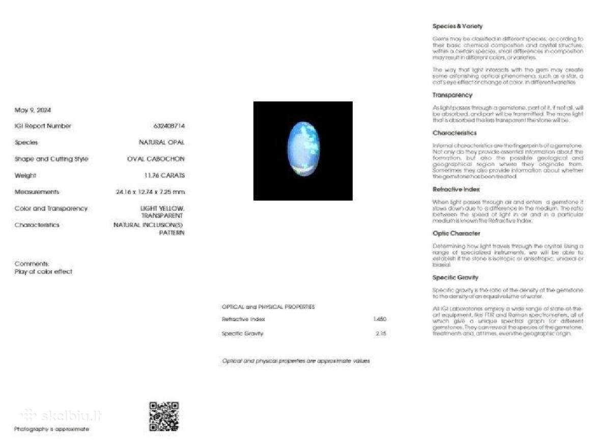 Opalai juvelyriniam dirbiniui, investicijai - nuotraukos Nr. 31