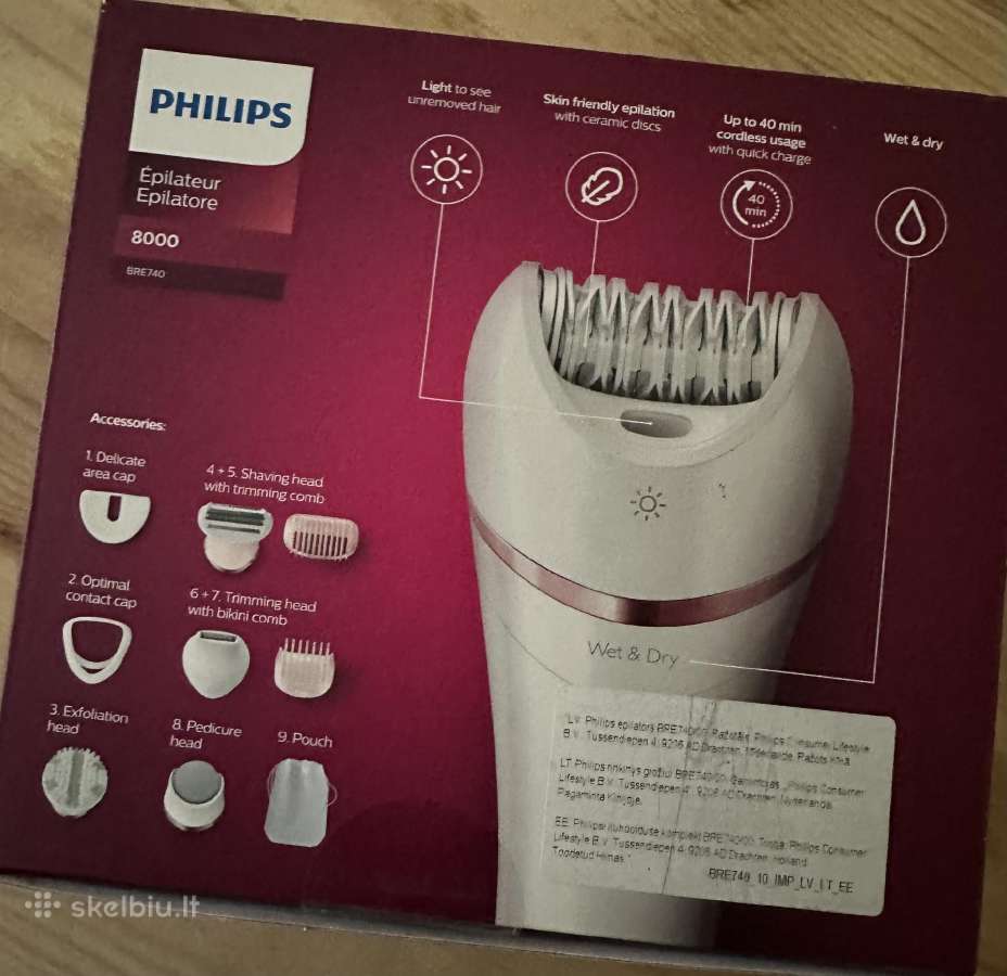 Epiliatorius Philips Bre740/10 - nuotraukos Nr. 3