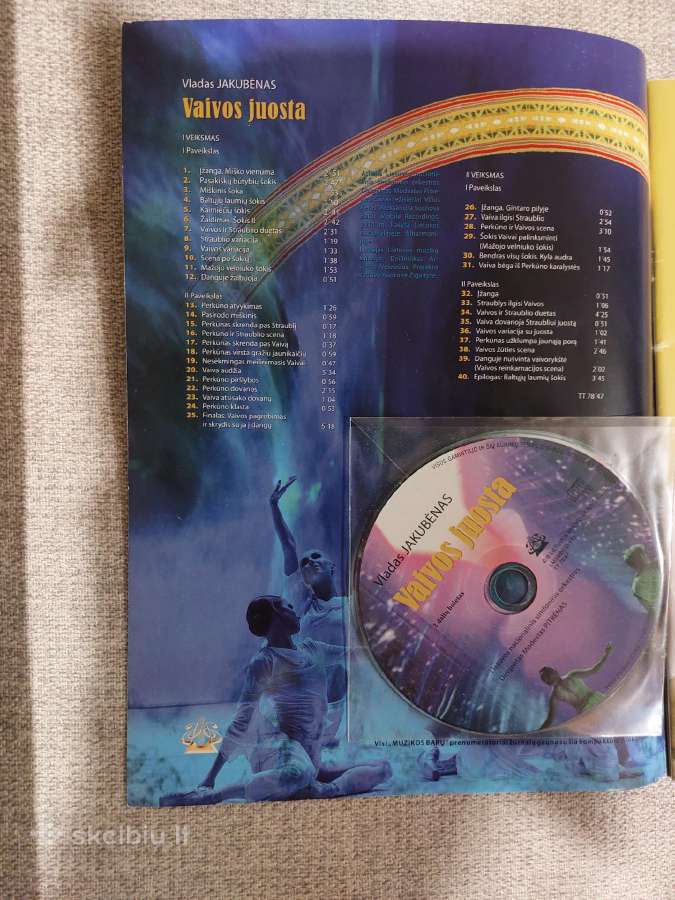 Vaivos Juosta. Lietuviška muz. Baletas. CD diskas