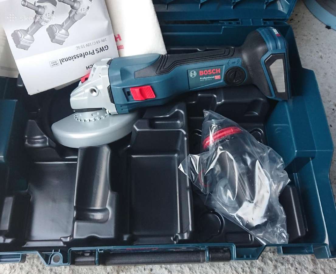 Makita, Bosch, Milwaukee kampinis šlifuoklis - nuotraukos Nr. 2