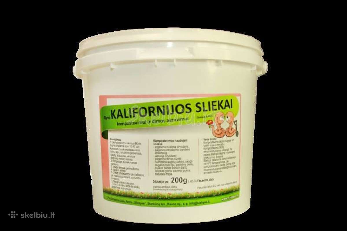 Kalifornijos sliekai - nuotraukos Nr. 2