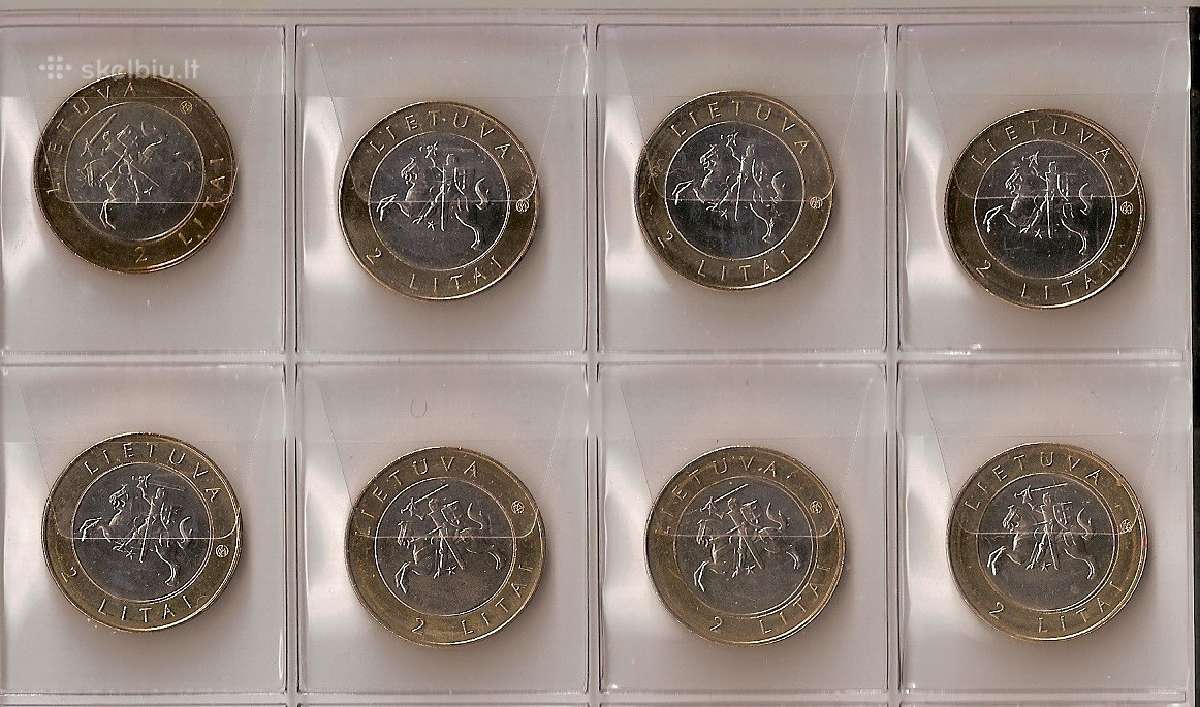 2012-2013m.2lt proginės monetos 8vnt.unc - nuotraukos Nr. 2