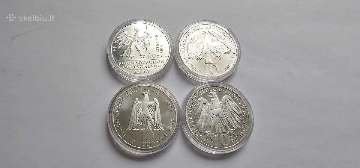 2000-2001 10 markiu Unc 4vnt - nuotraukos Nr. 2