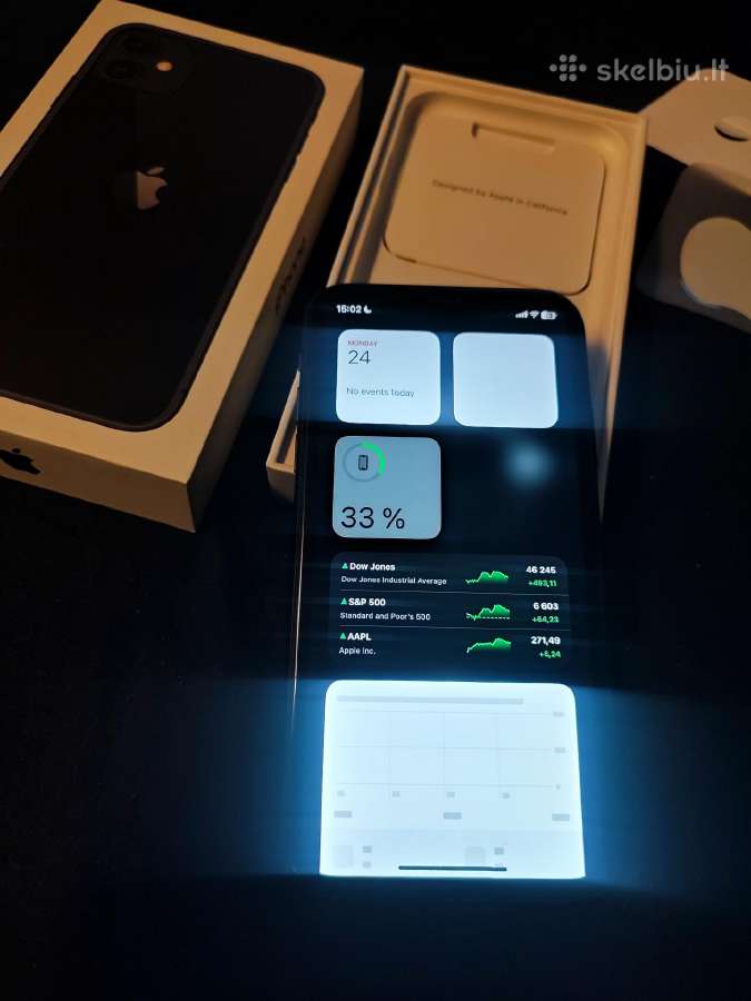 iPhone 11 juodos spalvos