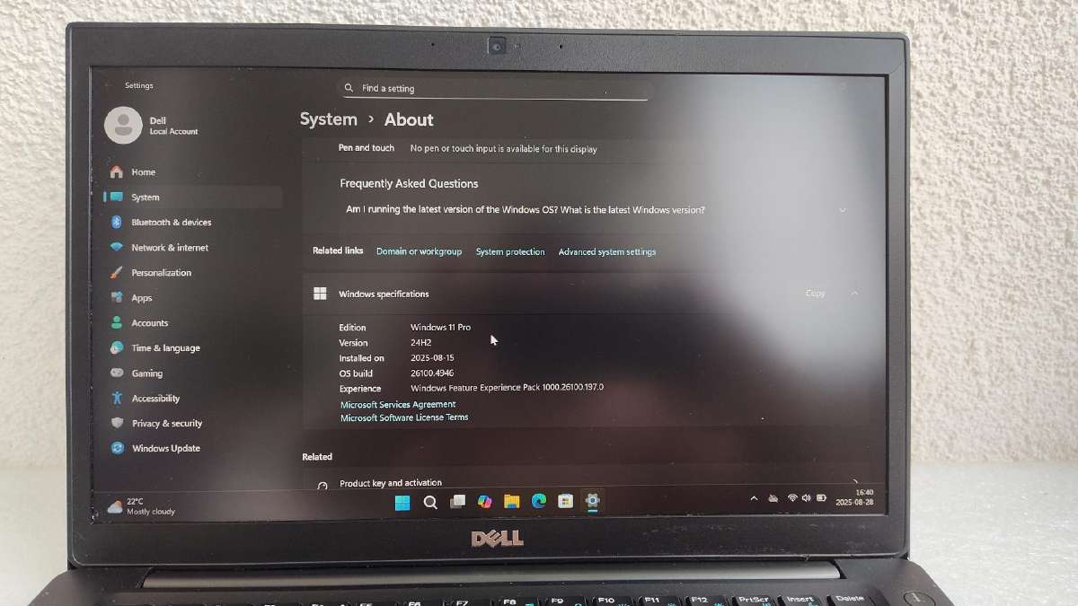 Dell Latitude 7480 Intel Core i5-7300u - nuotraukos Nr. 7
