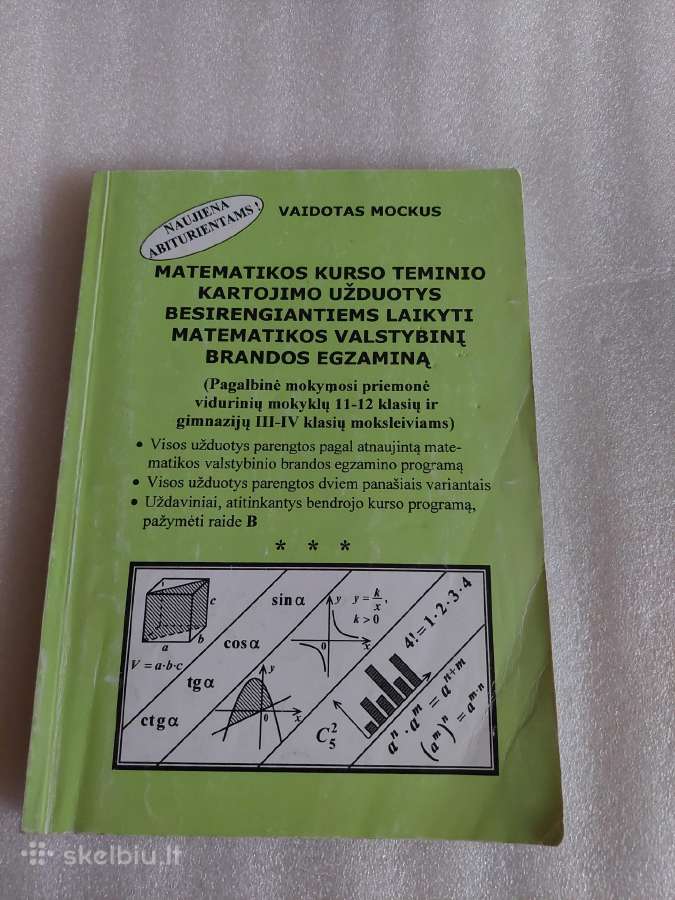 Matematikos kurso teminio kartojimo užduotys