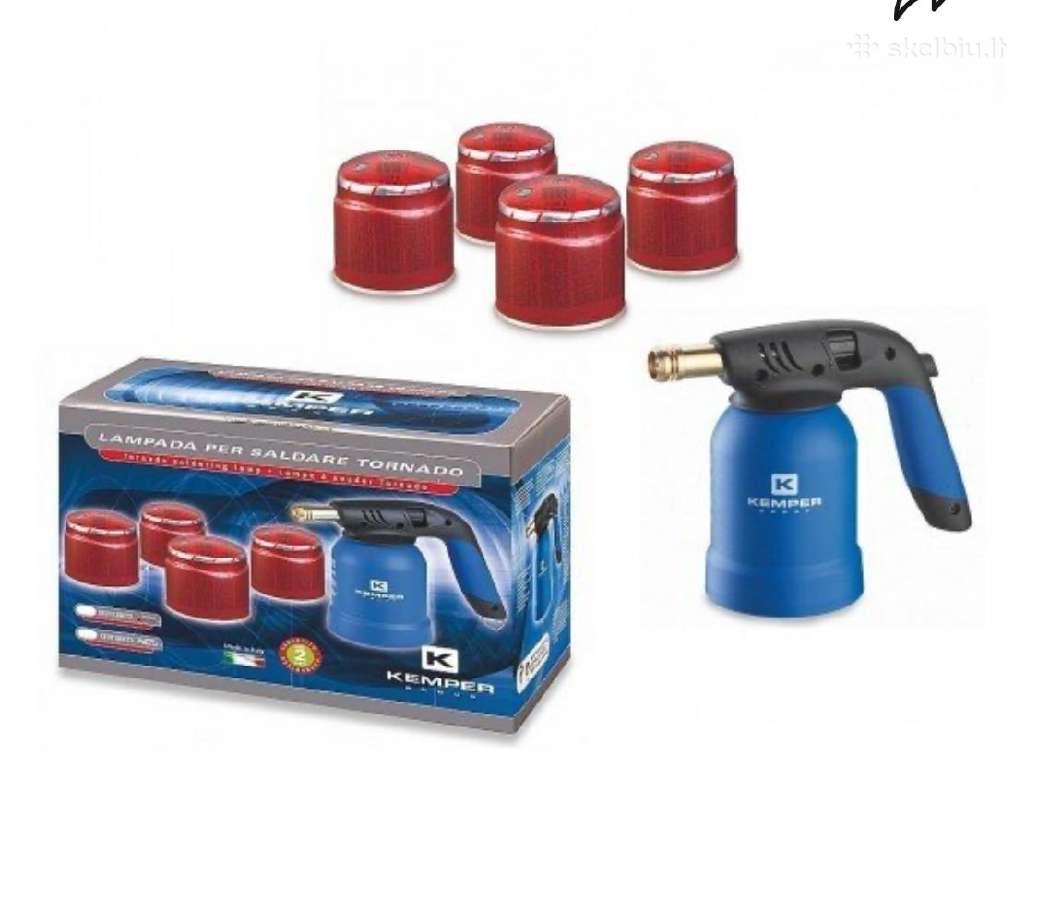 Degiklis „Kemper" Reg su piez + 4 balionai