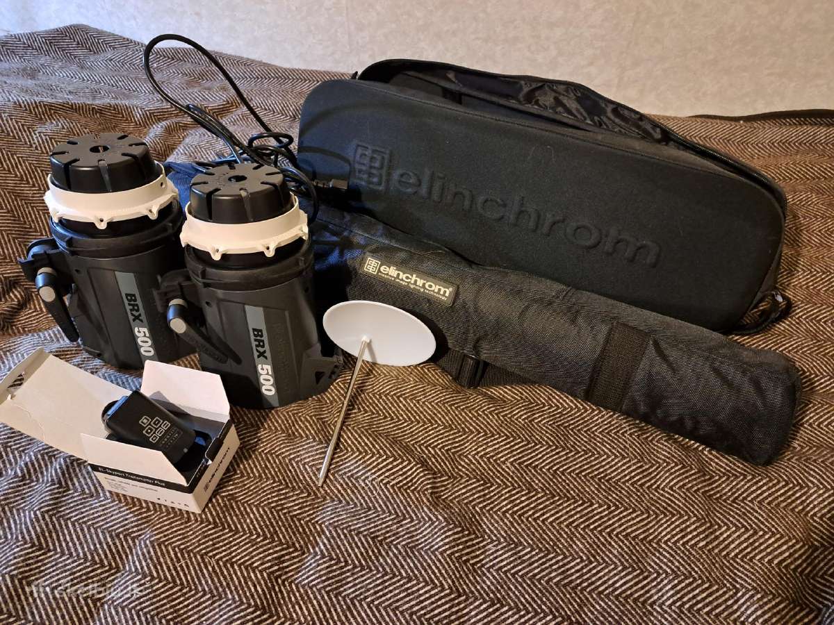Studijinių blyksčių Elinchrom Brx-500 rinkinys