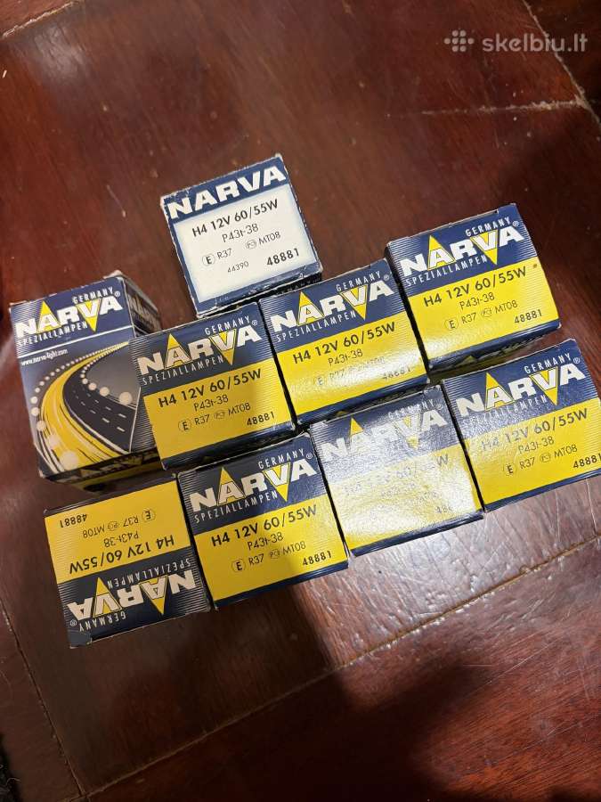 Mašinos Lemputė H4 12v 60/55w P43t Narva