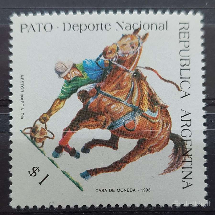 Argentina 1993 arklių sportas, švarūs, Michel 2185