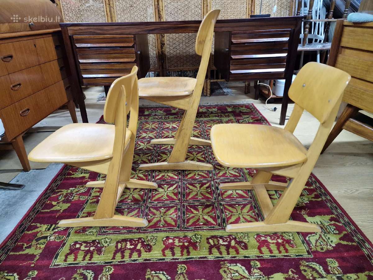 Vintažinės mid century autorinės Casala kėdės - nuotraukos Nr. 3