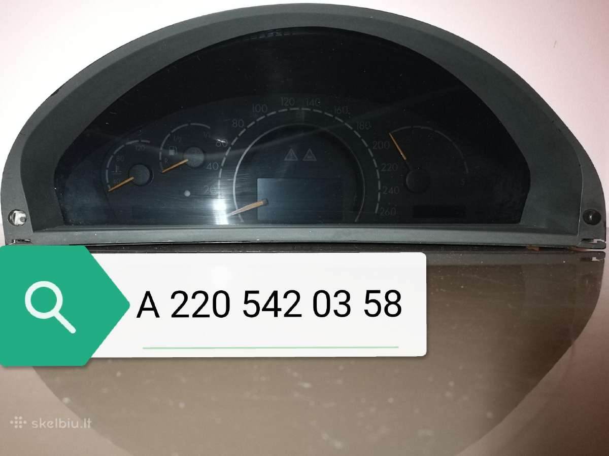 MB W220 2005 dalimis - nuotraukos Nr. 7