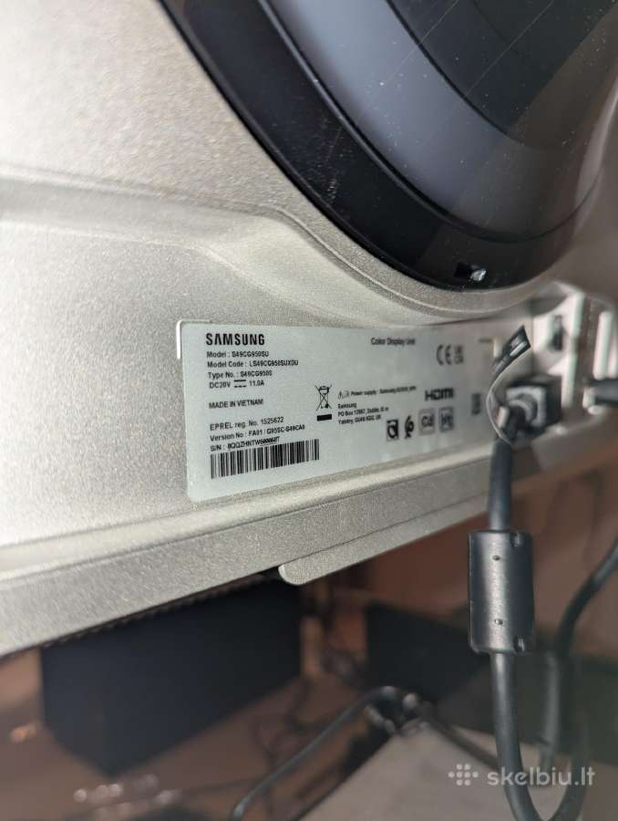 Samsung Odyssey G9 Oled 49" 240hz - nuotraukos Nr. 2